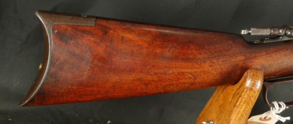 079-0525-H0043, Special Order Winchester M-1873 Octagon 2nd model with thumb print dust cover. BUY NOW - Image 5