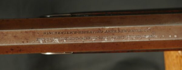 079-0525-H0043, Special Order Winchester M-1873 Octagon 2nd model with thumb print dust cover. BUY NOW - Image 20
