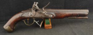 079-325-W0159, English Elliot Light Dragoon Flint Pistol Model 1759 modified in 1799. BLOWOUT