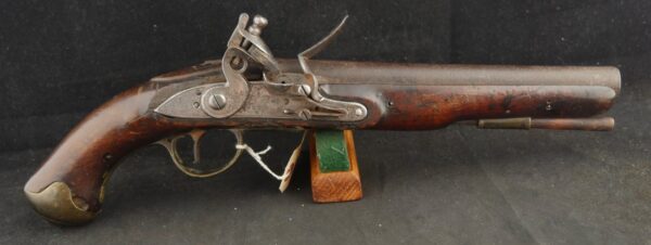 079-325-W0159, English Elliot Light Dragoon Flint Pistol Model 1759 modified in 1799. BLOWOUT