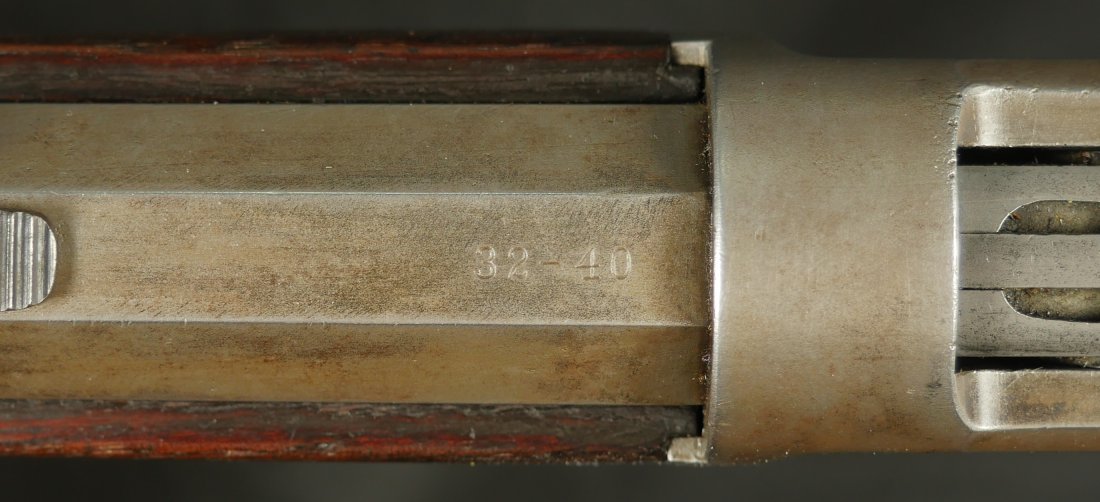 079-0525-H0081, Winchester M-1894 Octagon Barrel Rifle, special order with over length 28 inch barrel. BUY NOW - Image 19