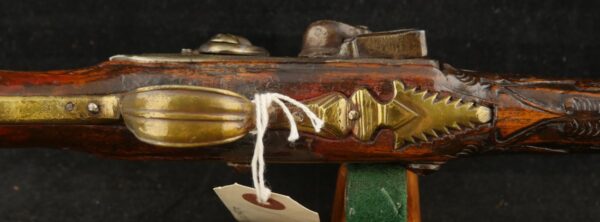 GR-0525-6593, Flint Ottoman Empire Single Shot raise carved pistol. BLOWOUT - Image 9