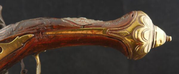 GR-0525-6593, Flint Ottoman Empire Single Shot raise carved pistol. BLOWOUT - Image 13