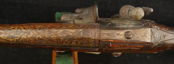 GR-0525-6593, Flint Ottoman Empire Single Shot raise carved pistol. BLOWOUT - Image 15