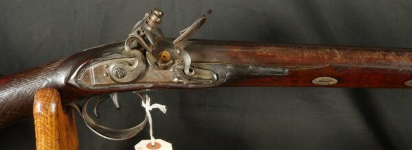 079-0625-9288, British BARBER Antique SxS Double Barrel 20 Ga. FLINTLOCK. BUY NOW - Image 6