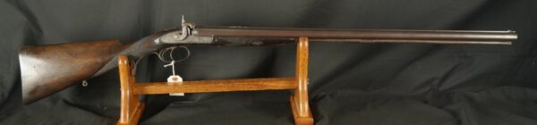 079-0625-9291, English double Rifle by Deane and Son, 30 KING WILLIAMS ST. LONDON BRIDGE, LONDON. BLOWOUT