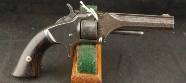 079-0625-9304, Smith and Wesson #1, 2nd Issue, 7 shot .22 with 95% tarnished silver. BLOWOUT