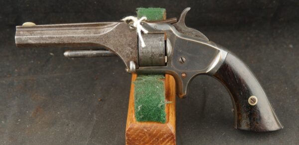 079-0625-9304, Smith and Wesson #1, 2nd Issue, 7 shot .22 with 95% tarnished silver. BLOWOUT - Image 3
