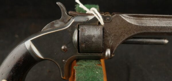 079-0625-9304, Smith and Wesson #1, 2nd Issue, 7 shot .22 with 95% tarnished silver. BLOWOUT - Image 6