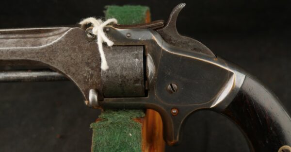 079-0625-9304, Smith and Wesson #1, 2nd Issue, 7 shot .22 with 95% tarnished silver. BLOWOUT - Image 12