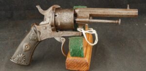 079-0625-9307, Belgium DA 7.65 Pin Fire Revolver.  BLOWOUT