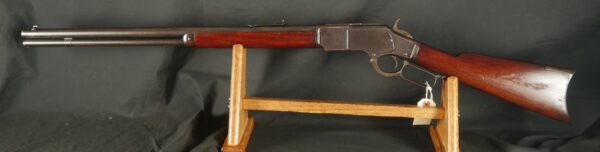 079-0525-7507, Winchester M-1873 44-40 with 80% overall deep to medium blue, and round 24 inch barrel. BUY NOW - Image 3