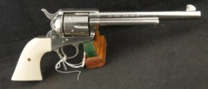 079-0725-7516, Colt SA .44-40 with a re-nickel and replaced composite grips. BUY NOW