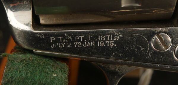 079-0725-7516, Colt SA .44-40 with a re-nickel and replaced composite grips. BUY NOW - Image 14