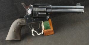 079-0725-7517, Colt SA .38 CF, #311xxx made in 1909 with old Re-Blue. BUY NOW