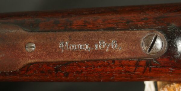 079-0825-D0250, Winchester M-1876 Early 2nd Model round barrel with Thumb Print Dust Cover. BUY NOW - Image 14