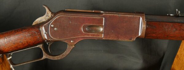 079-0825-D0250, Winchester M-1876 Early 2nd Model round barrel with Thumb Print Dust Cover. BUY NOW - Image 16