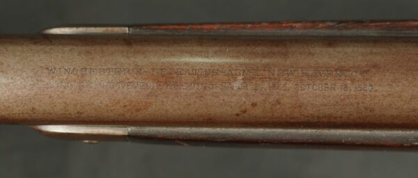 079-0825-D0251, Winchester M-1876 2nd model Round Barrel Rifle with thumb print dust cover. BUY NOW - Image 10
