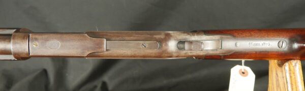 079-0825-D0251, Winchester M-1876 2nd model Round Barrel Rifle with thumb print dust cover. BUY NOW - Image 23