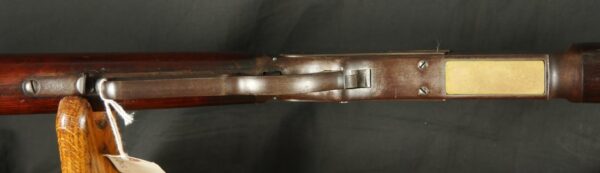 079-0825-D0251, Winchester M-1876 2nd model Round Barrel Rifle with thumb print dust cover. BUY NOW - Image 15