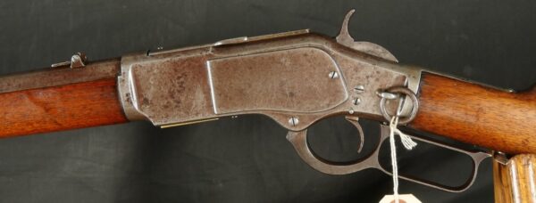 079-0825-D0311, Winchester M-1873 2nd Model Carbine in 44-40, with thumb print dust cover. BUY NOW - Image 6