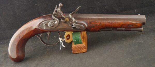 079-0325-W0091, Tocknell English Flint Pistol in .60 cal with 7 1/4 inch barrel. BUY NOW