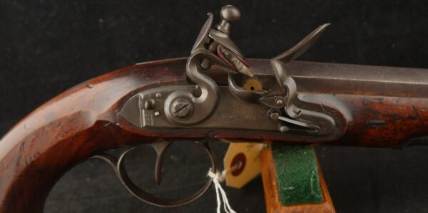 079-0325-W0091, Tocknell English Flint Pistol in .60 cal with 7 1/4 inch barrel. BUY NOW - Image 12
