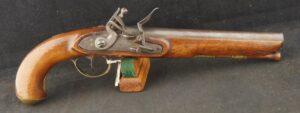 079-1023-8535, Fur Trade Flint Pistol by Sharpe English Flintlock Fur Trade Pistol made early 1800's. BLOWOUT