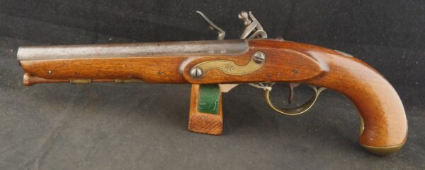 079-1023-8535, Fur Trade Flint Pistol by Sharpe English Flintlock Fur Trade Pistol made early 1800's. BLOWOUT - Image 3