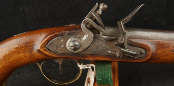 079-1023-8535, Fur Trade Flint Pistol by Sharpe English Flintlock Fur Trade Pistol made early 1800's. BLOWOUT - Image 6
