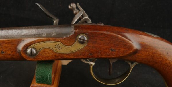 079-1023-8535, Fur Trade Flint Pistol by Sharpe English Flintlock Fur Trade Pistol made early 1800's. BLOWOUT - Image 9