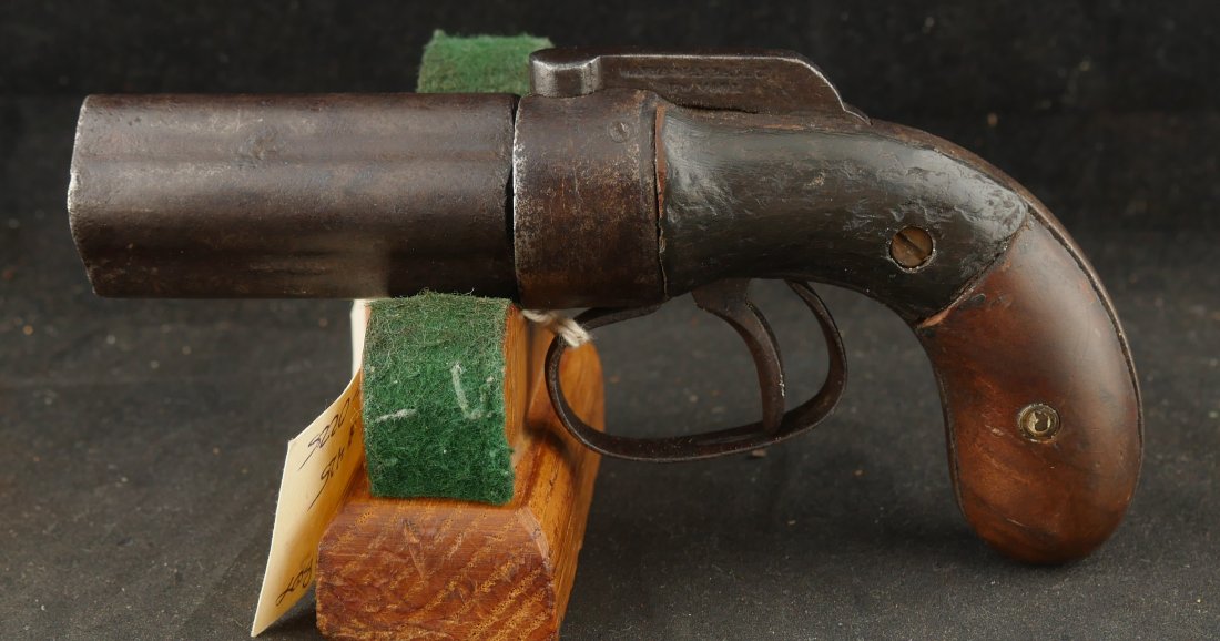 079-1025-0225, Manhattan Pepperbox in near relic condition with very dark patina. BLOWOUT - Image 3