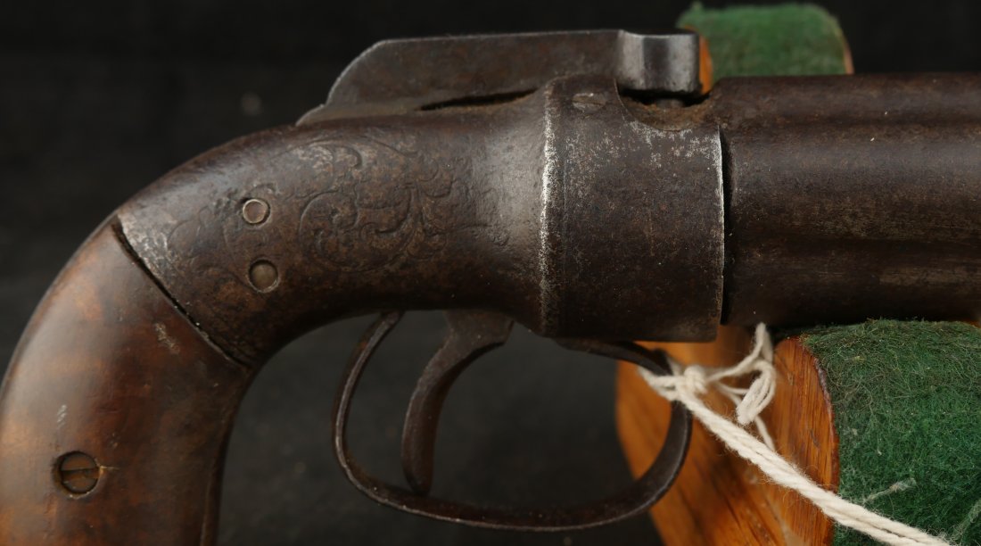 079-1025-0225, Manhattan Pepperbox in near relic condition with very dark patina. BLOWOUT - Image 6