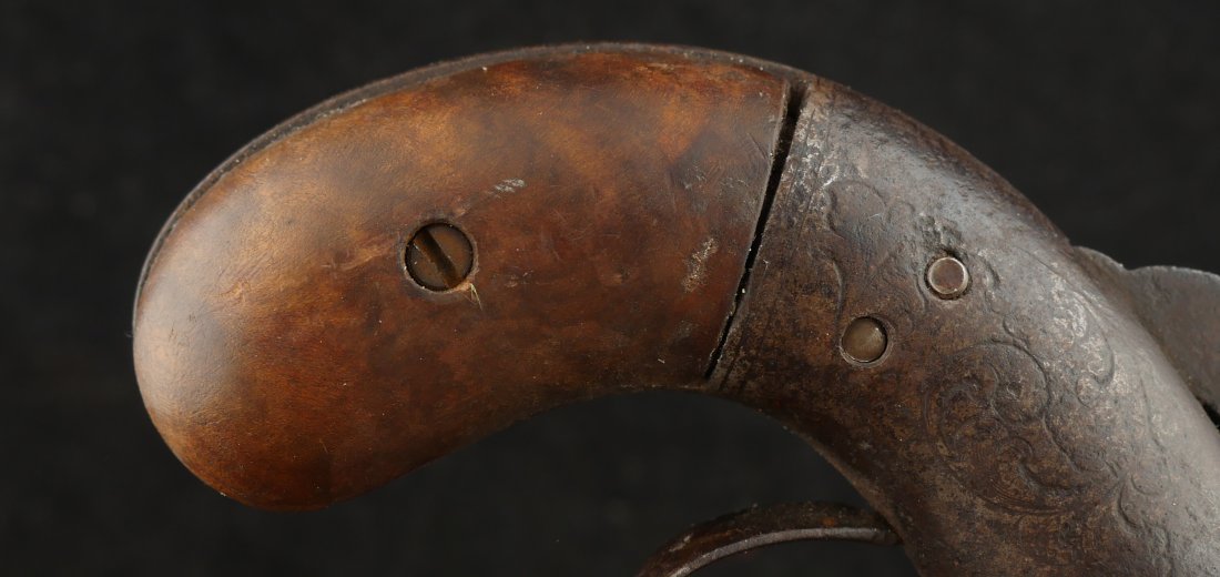 079-1025-0225, Manhattan Pepperbox in near relic condition with very dark patina. BLOWOUT - Image 7