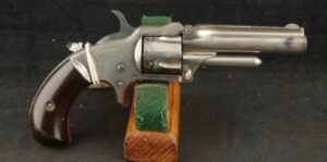 079-1025-P0377, Marlin No 32, RF, 5 shot revolver.  90% original nickel. BLOWOUT