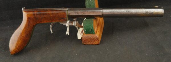 GR-1025-6690, New England Under Hammer boot pistol with long 7 inch barrel. BLOWOUT