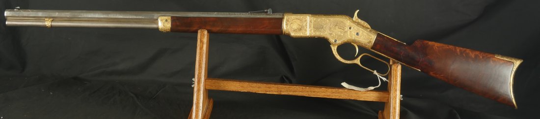 GR-1025-6650, Spectacular Custom Engraving on a Winchester Model 1866 3rd model. BUY NOW - Image 2