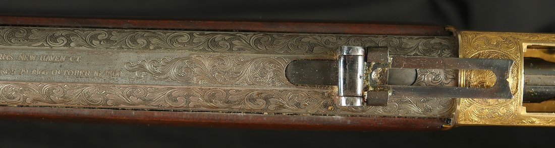 GR-1025-6650, Spectacular Custom Engraving on a Winchester Model 1866 3rd model. BUY NOW - Image 38