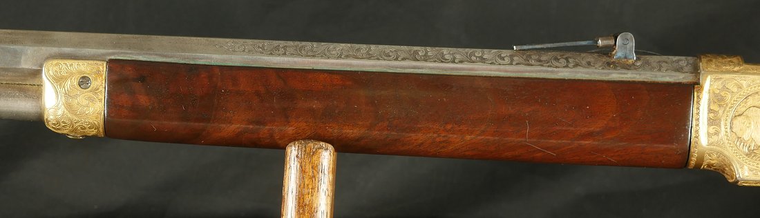GR-1025-6650, Spectacular Custom Engraving on a Winchester Model 1866 3rd model. BUY NOW - Image 19