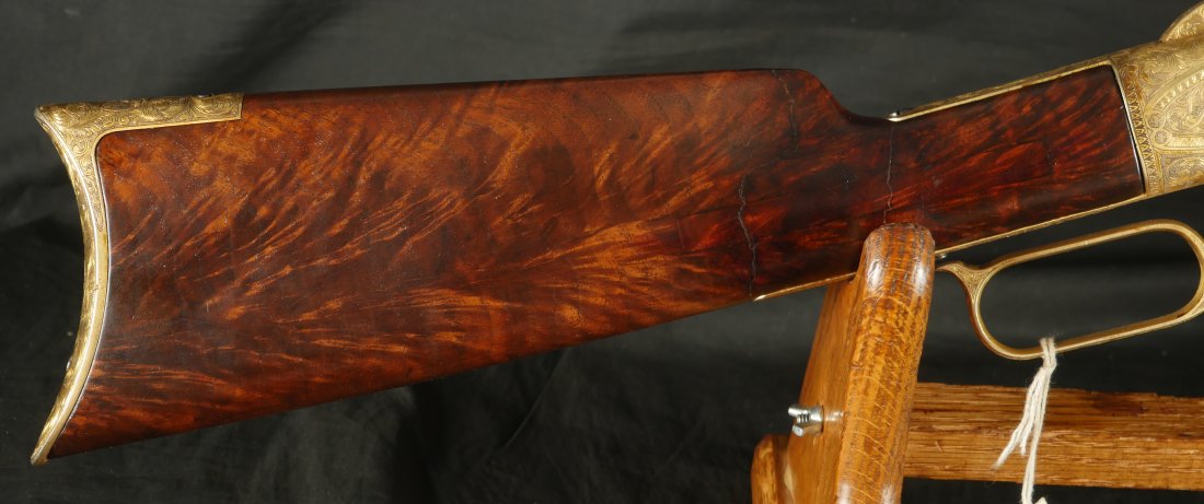 GR-1025-6650, Spectacular Custom Engraving on a Winchester Model 1866 3rd model. BUY NOW - Image 24
