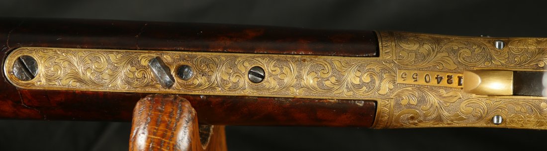 GR-1025-6650, Spectacular Custom Engraving on a Winchester Model 1866 3rd model. BUY NOW - Image 31