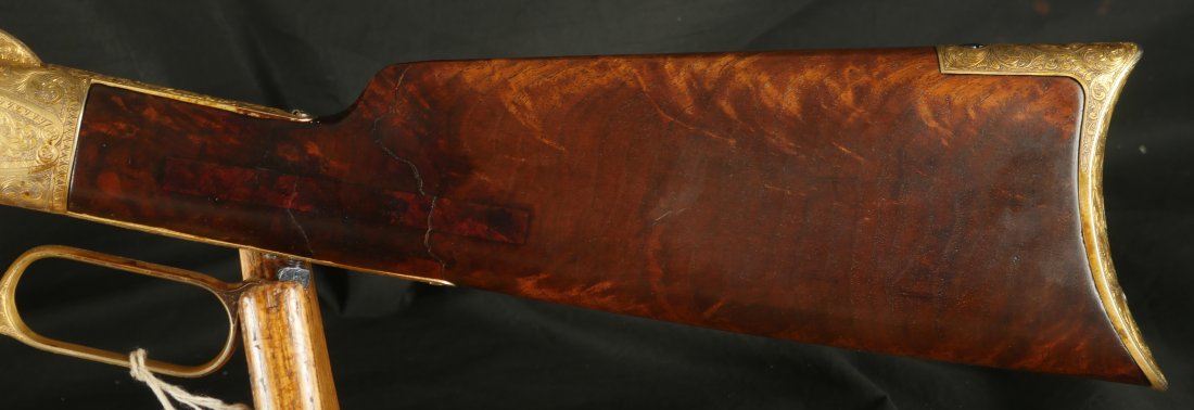 GR-1025-6650, Spectacular Custom Engraving on a Winchester Model 1866 3rd model. BUY NOW - Image 35