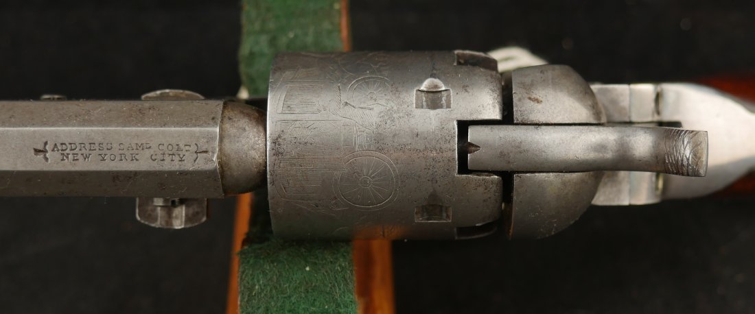 079-1025-P0339, Colt 5 shot, M -1849, .31 ca, 5 inch, pocket, #154xxx matching. BUY NOW - Image 19
