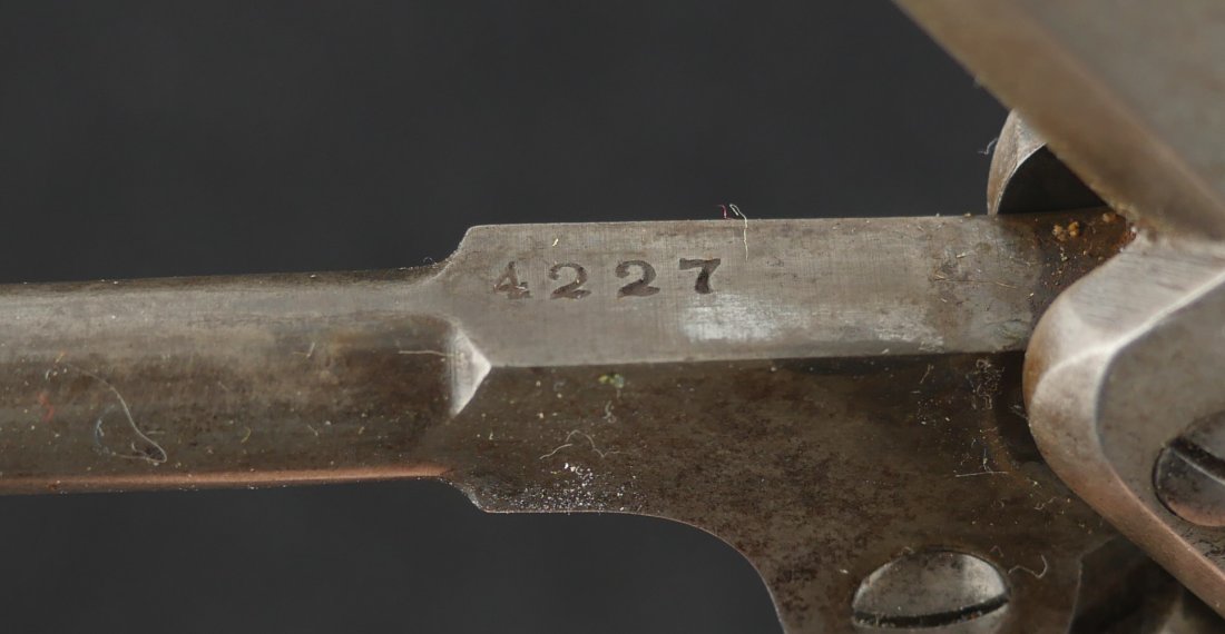 079-1025-P0339, Colt 5 shot, M -1849, .31 ca, 5 inch, pocket, #154xxx matching. BUY NOW - Image 21