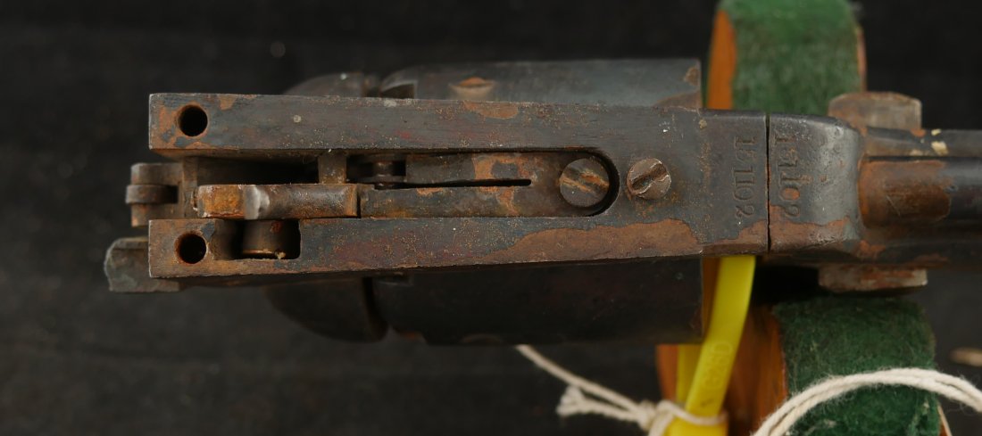 079-1125-9331, Relic Colt M-1851 Navy frame, cylinder, hammer, barrel and rammer. BLOWOUT - Image 8