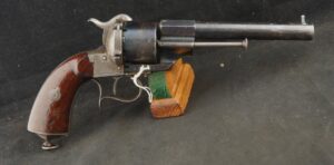 079-0126-9346, 11 MM SA Pinfire by LeFaucheau of Belgium, Model 1858 with scalloped grip bulb. BLOWOUT