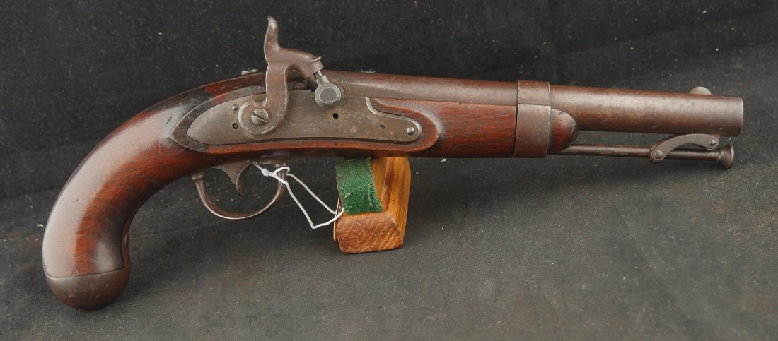 GR-1225-6749, US Model 1836 Flint Pistol, by A. Waters, converted to percussion. BLOWOUT