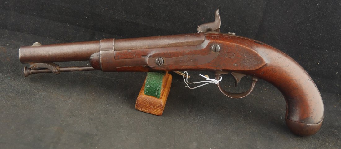 GR-1225-6749, US Model 1836 Flint Pistol, by A. Waters, converted to percussion. BLOWOUT - Image 2