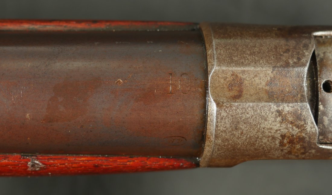 GR-0126-6801, Winchester Model 1887 10 Gauge Shotgun. The gun retains about 30% strong Case Color. BUY NOW - Image 13