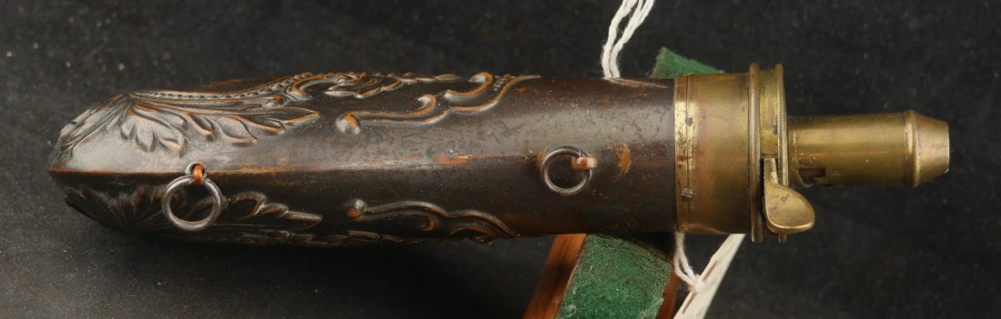 079-0126-9409, AM Flask & Cap Co. Embossed Powder Flask. BLOWOUT - Image 9